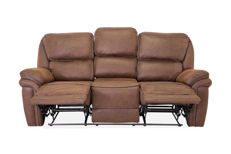 Saranda 3-personers Sofa - Brun - Møbler - Sofaer - Lædersofaer