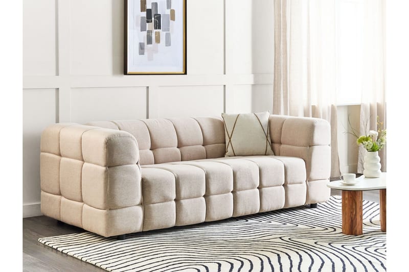 Landsro Sofa 3-personers - Beige - Møbler - Sofaer - 3 personers sofa