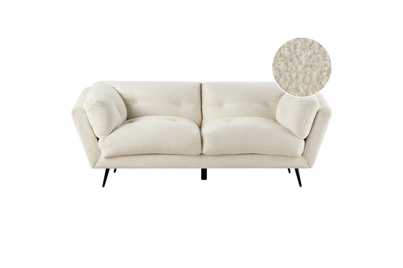 Lenvik Sofa 3-personers - Sort/Hvid - Møbler - Sofaer - 3 personers sofa