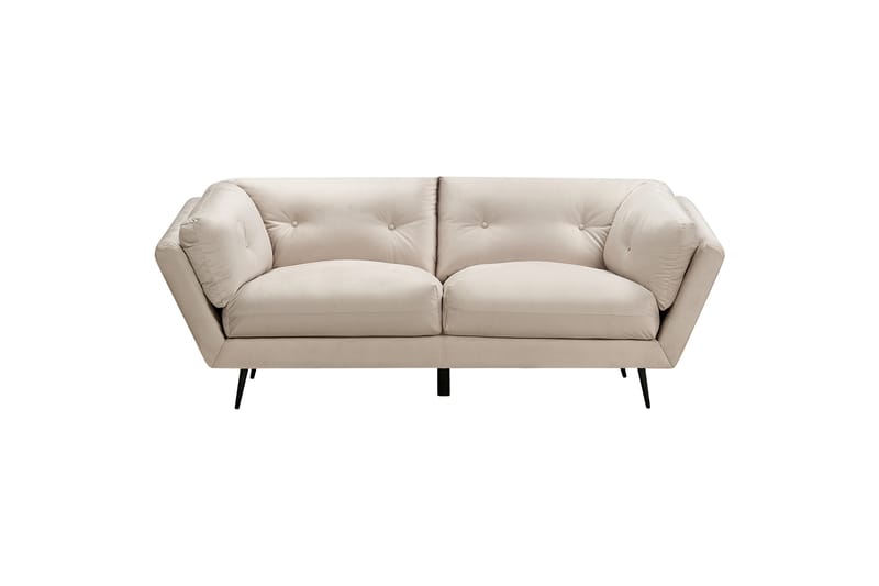 Lenvik Sofa 3-personers - Beige/Sort - Møbler - Sofaer - 3 personers sofa