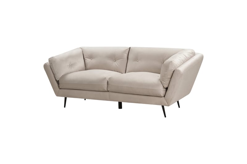 Lenvik Sofa 3-personers - Beige/Sort - Møbler - Sofaer - 3 personers sofa