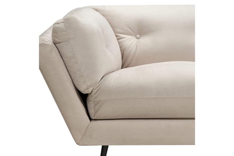 Lenvik Sofa 3-personers - Beige/Sort - Møbler - Sofaer - 3 personers sofa