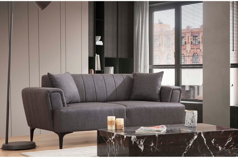 Lilesville 3-Pers. Sofa - Mørkegrå - Møbler - Sofaer - 2 personers sofa