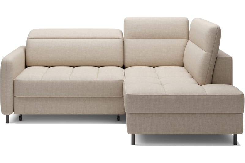 Masuo Sovesofa med Chaiselong 3-personers - Beige - Møbler - Sofaer - Sovesofaer