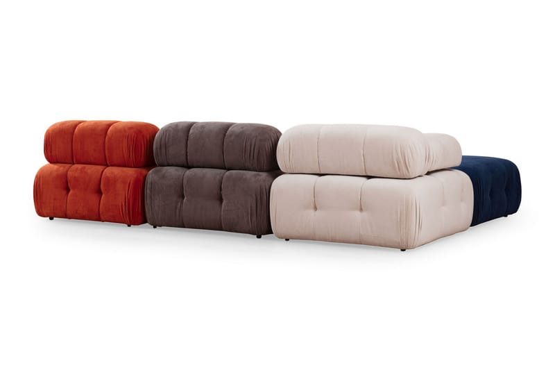 Reverto Modulsofa 3-personers - Rød/Hvid - Møbler - Sofaer - Modulsofaer - Komplet modulsofa