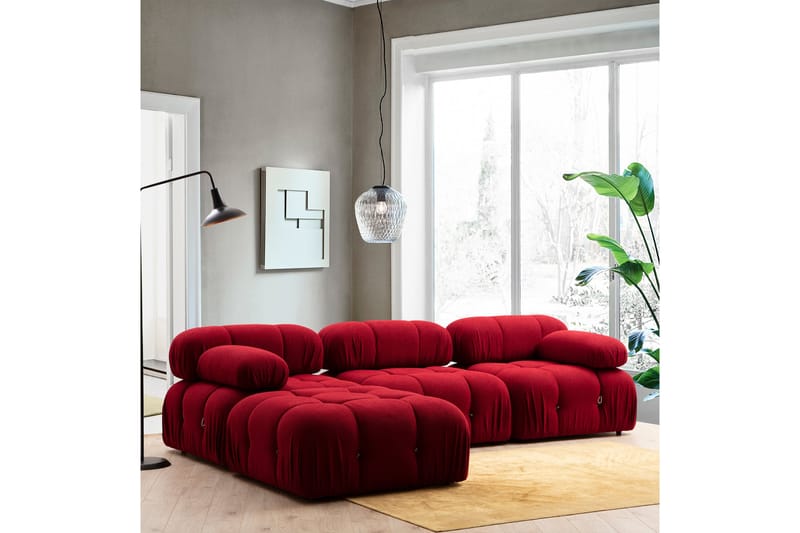 Bengul Venstremodul 95 cm - Rød - Møbler - Sofaer - Modulsofaer - Andre moduler til modulsofa