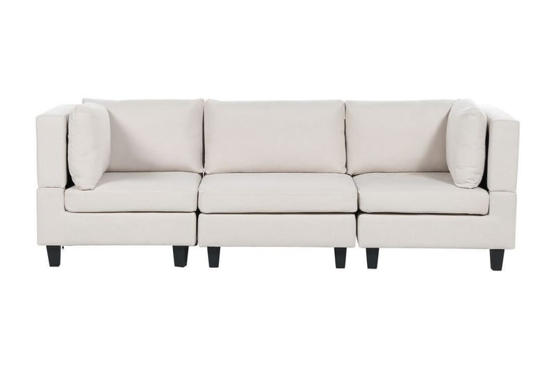 Buck Modulsofa 3-personers - Beige/Sort - Møbler - Sofaer - Modulsofaer - Komplet modulsofa