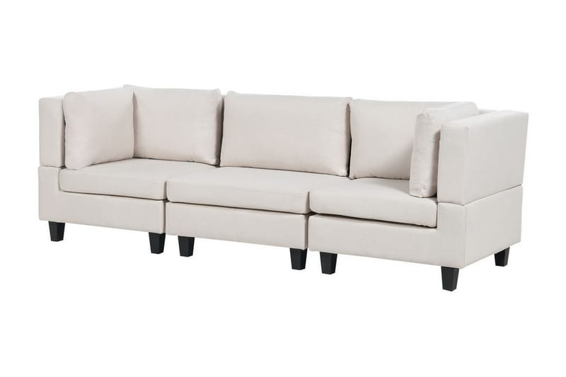 Buck Modulsofa 3-personers - Beige/Sort - Møbler - Sofaer - Modulsofaer - Komplet modulsofa