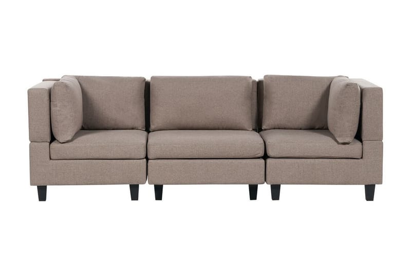 Buck Modulsofa 3-personers - Brun/Sort - Møbler - Sofaer - Modulsofaer - Komplet modulsofa