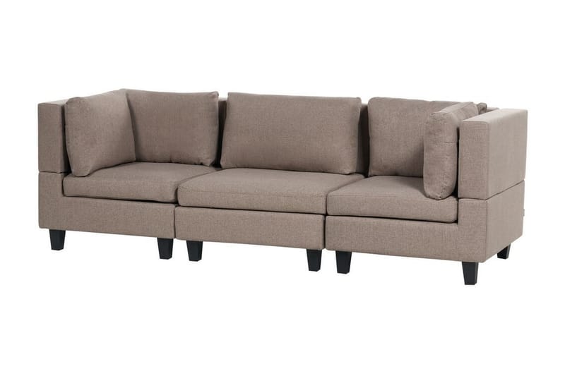 Buck Modulsofa 3-personers - Brun/Sort - Møbler - Sofaer - Modulsofaer - Komplet modulsofa