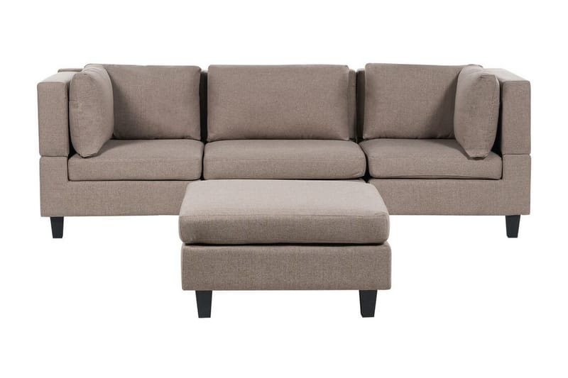 Buck Modulsofa 3-personers - Brun/Sort - Møbler - Sofaer - Modulsofaer - Komplet modulsofa