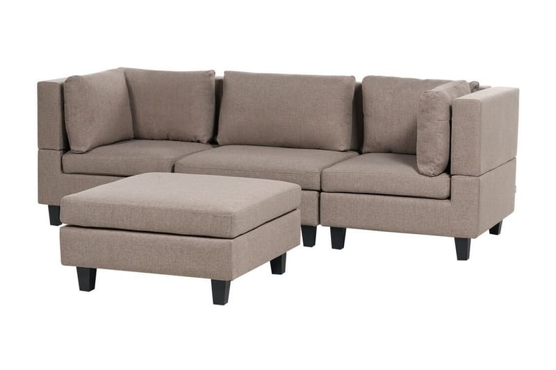 Buck Modulsofa 3-personers - Brun/Sort - Møbler - Sofaer - Modulsofaer - Komplet modulsofa