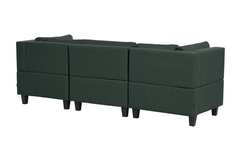 Buck Modulsofa 3-personers - Grøn/Sort - Møbler - Sofaer - Modulsofaer - Komplet modulsofa