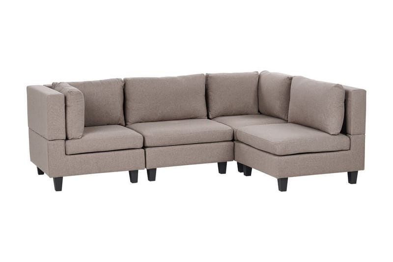 Buck Modulsofa 4-personers - Brun/Sort - Møbler - Sofaer - Modulsofaer - Komplet modulsofa