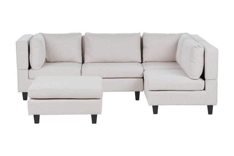 Buck Modulsofa 4-personers - Beige/Sort - Møbler - Sofaer - Modulsofaer - Komplet modulsofa