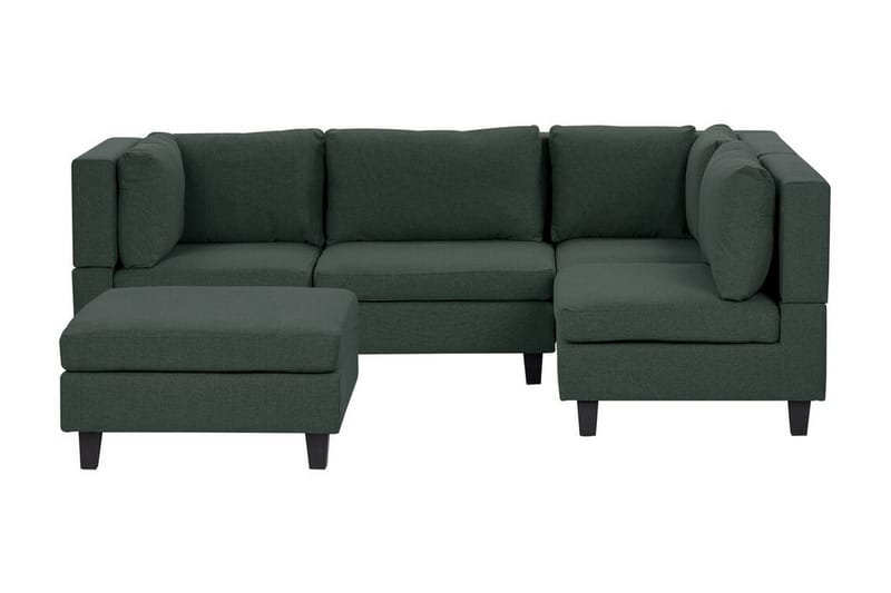 Buck Modulsofa 4-personers - Grøn/Sort - Møbler - Sofaer - Modulsofaer - Komplet modulsofa