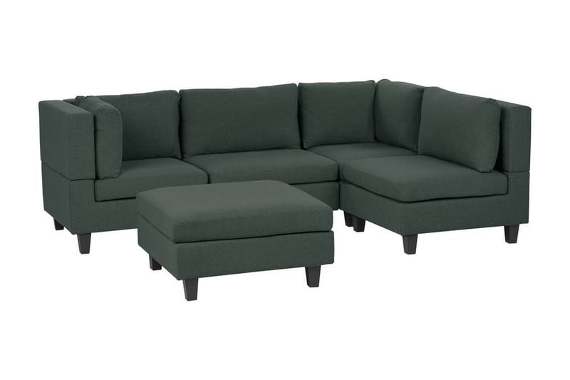 Buck Modulsofa 4-personers - Grøn/Sort - Møbler - Sofaer - Modulsofaer - Komplet modulsofa