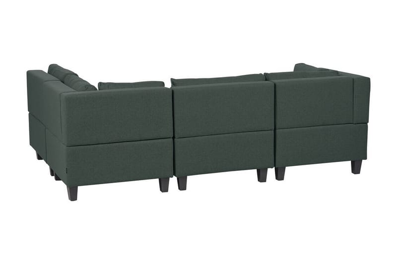 Buck Modulsofa 4-personers - Grøn/Sort - Møbler - Sofaer - Modulsofaer - Komplet modulsofa