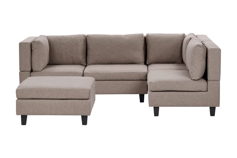 Buck Modulsofa 4-personers - Brun/Sort - Møbler - Sofaer - Modulsofaer - Komplet modulsofa