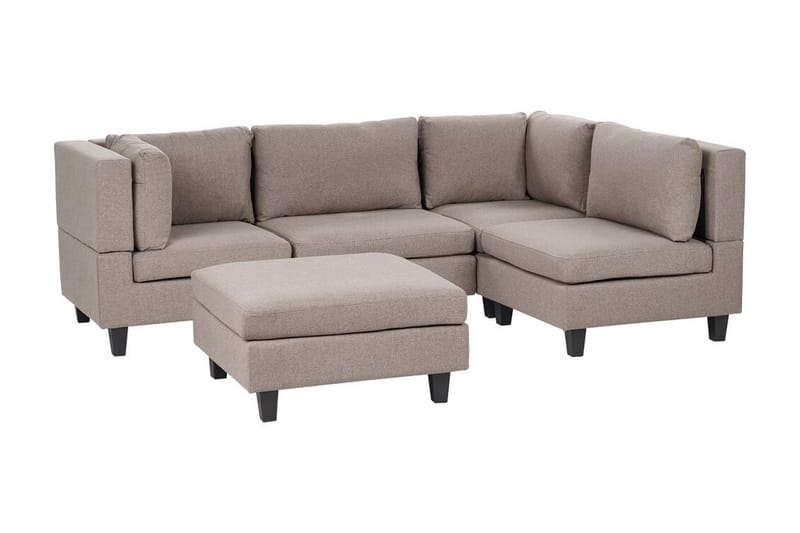 Buck Modulsofa 4-personers - Brun/Sort - Møbler - Sofaer - Modulsofaer - Komplet modulsofa