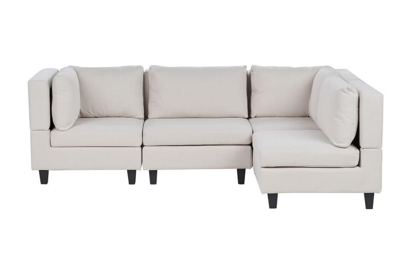 Buck Modulsofa 4-personers - Beige/Sort - Møbler - Sofaer - Modulsofaer - Komplet modulsofa