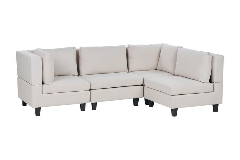 Buck Modulsofa 4-personers - Beige/Sort - Møbler - Sofaer - Modulsofaer - Komplet modulsofa