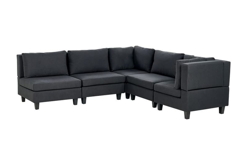 Buck Modulsofa 5-personers - Sort - Møbler - Sofaer - Modulsofaer - Komplet modulsofa