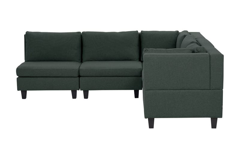 Buck Modulsofa 5-personers - Grøn/Sort - Møbler - Sofaer - Modulsofaer - Komplet modulsofa