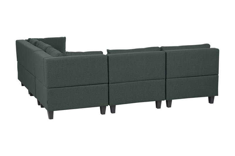 Buck Modulsofa 5-personers - Grøn/Sort - Møbler - Sofaer - Modulsofaer - Komplet modulsofa