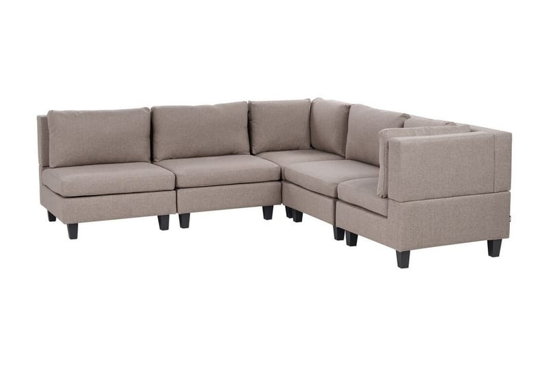 Buck Modulsofa 5-personers - Brun/Sort - Møbler - Sofaer - Modulsofaer - Komplet modulsofa