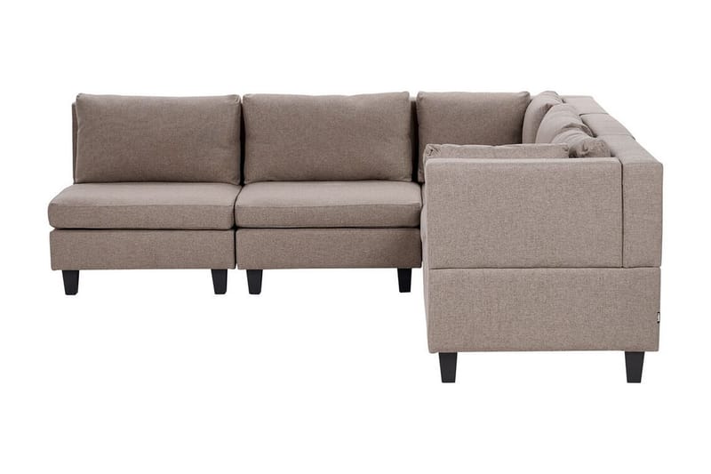 Buck Modulsofa 5-personers - Brun/Sort - Møbler - Sofaer - Modulsofaer - Komplet modulsofa