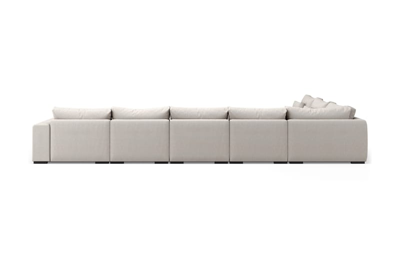 Dubai Stor U-modulsofa Byggbar med Divan Højre - Lys / Beige - Møbler - Sofaer - Modulsofaer - Komplet modulsofa