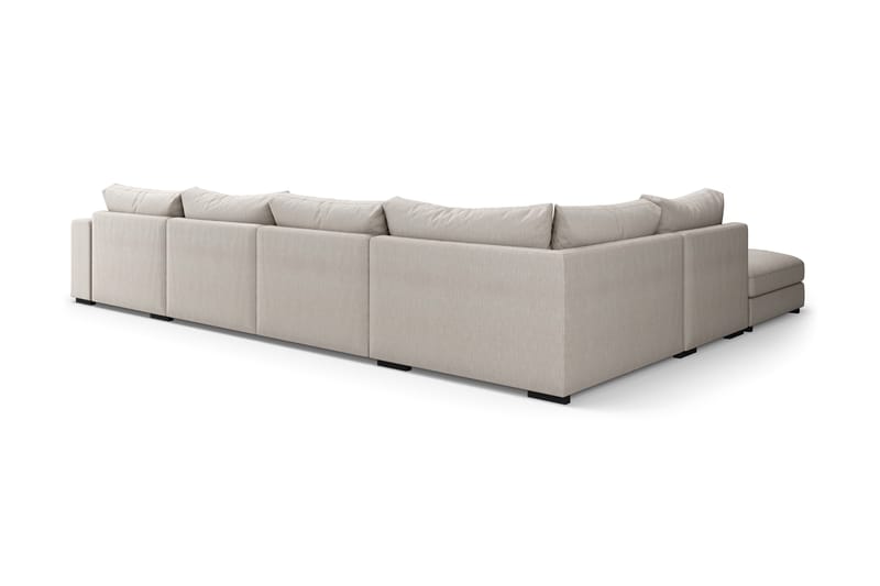 Dubai Stor U-modulsofa med Chaiselong Højre 432 cm - Beige - Møbler - Sofaer - Modulsofaer - Komplet modulsofa