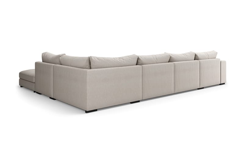 Dubai Stor U-modulsofa med Divan Venstre 432 cm - Beige - Møbler - Sofaer - Modulsofaer - Komplet modulsofa