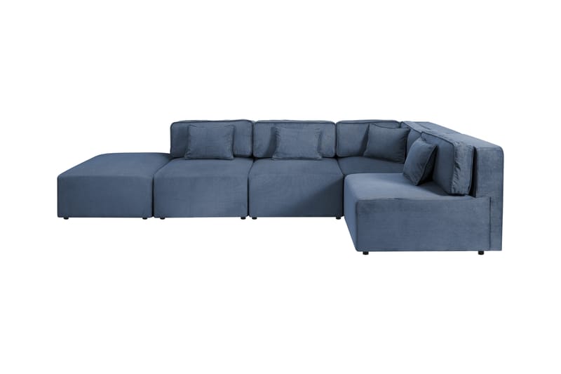 Pacha Modulhjørnesofa - Blå/Sort - Møbler - Sofaer - Modulsofaer - Komplet modulsofa