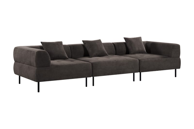 Stratham 3-personers Modulsofa - Grå - Møbler - Sofaer - Modulsofaer - Komplet modulsofa