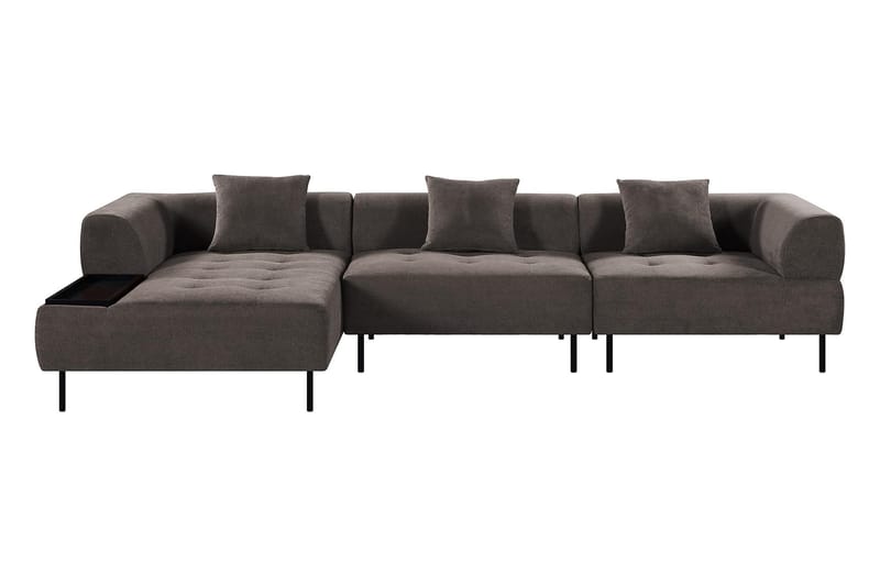 Stratham 3-personers Modulsofa Divan Venstre - Grå - Møbler - Sofaer - Modulsofaer - Komplet modulsofa