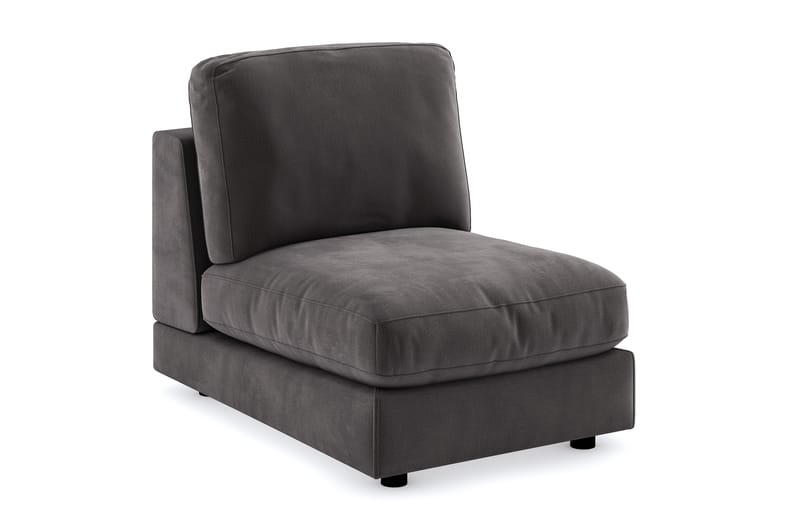 Arken Midtermodul 70 cm Velour - Mørkegrå - Møbler - Sofaer - Modulsofaer - Midtermodul