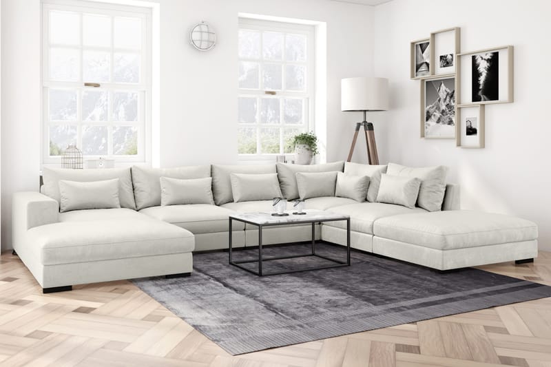 Dubai Midtermodul Velour - Hvid - Møbler - Sofaer - Modulsofaer - Midtermodul