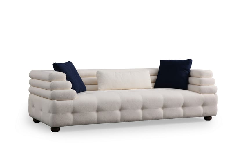 Namarta 3-personers Sofa - Hvid - Møbler - Sofaer - 3 personers sofa