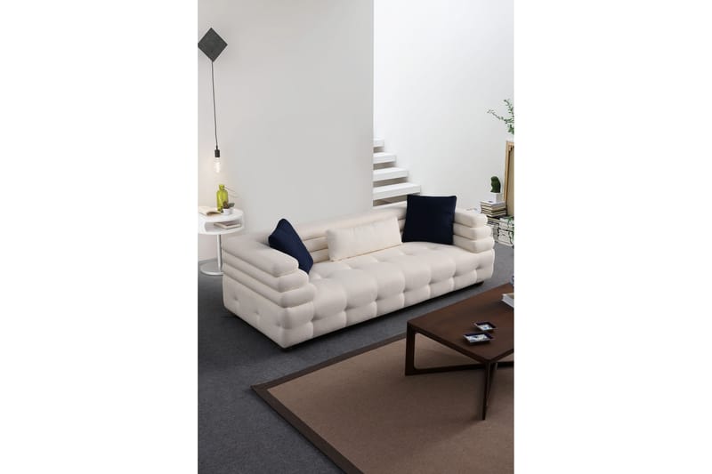 Namarta 3-personers Sofa - Hvid - Møbler - Sofaer - 3 personers sofa