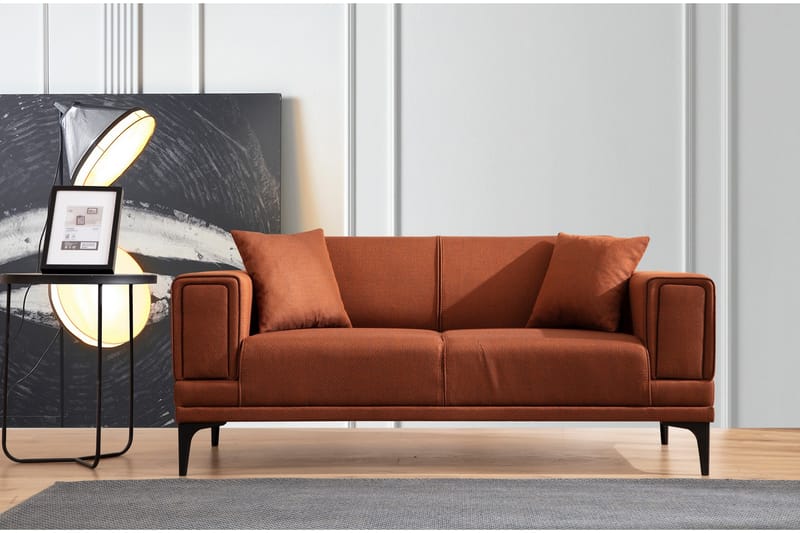 Naoko 3-Pers. Sofa - Rød - 2 personers sofa