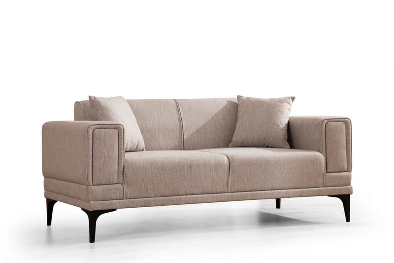 Naoko 3-Pers. Sofa - Lysebrun - 2 personers sofa