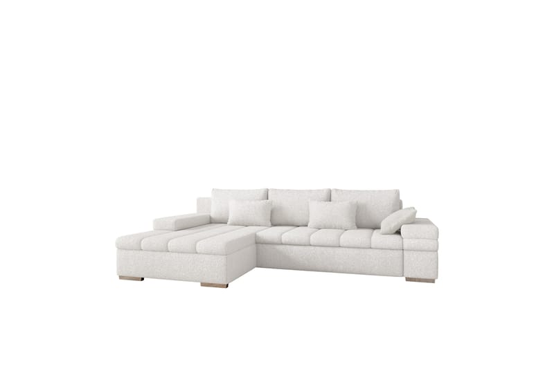 Naoma Sofa med Divan 3-seter - Hvid - Møbler - Sofaer - Sofa med chaiselong