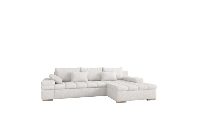 Naoma Sofa med Divan 3-seter - Hvid - Møbler - Sofaer - Sofa med chaiselong