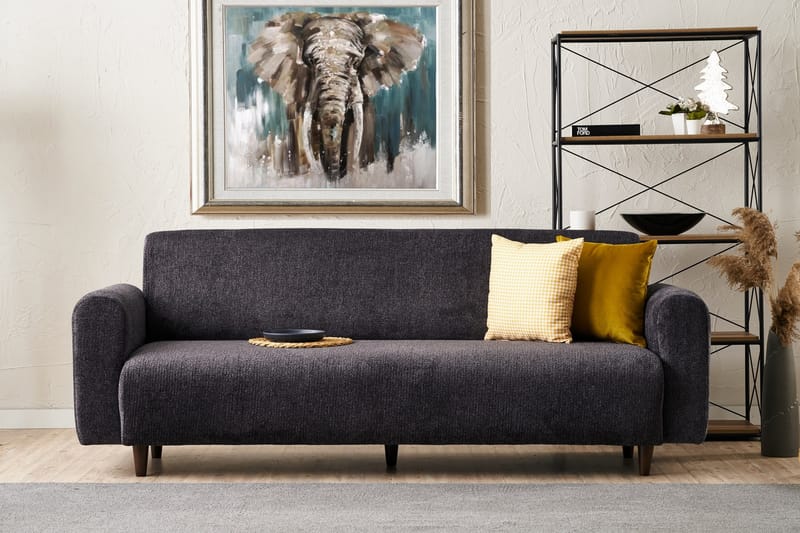 Noya 3-personers Sofa - Antracit - Møbler - Sofaer - 3 personers sofa