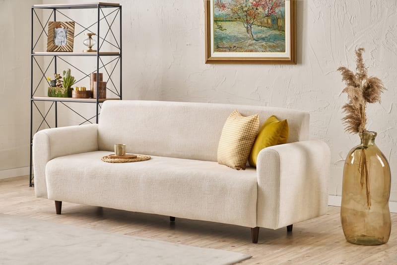 Noya 3-personers Sofa - Creme - Møbler - Sofaer - 3 personers sofa