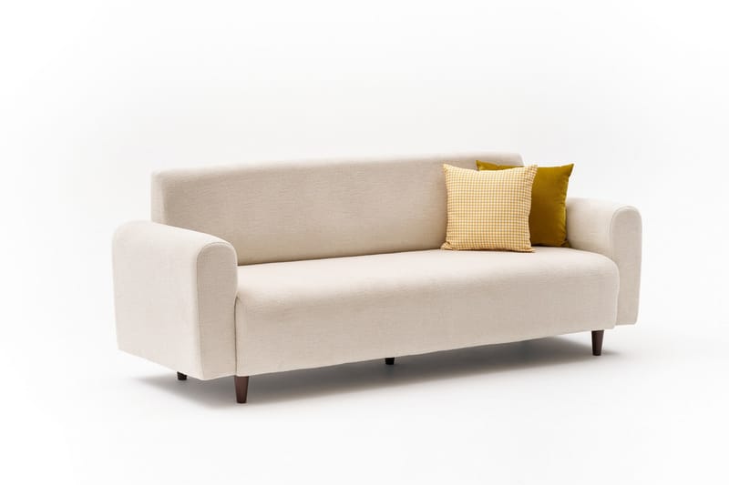 Noya 3-personers Sofa - Creme - Møbler - Sofaer - 3 personers sofa