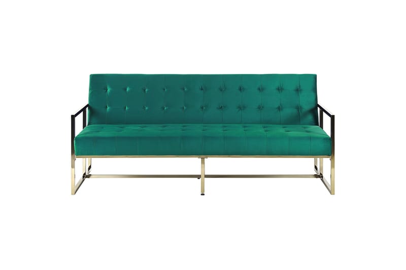 Ordsbo Sofa 3-personers - Guld/Grøn - Møbler - Sofaer - 3 personers sofa