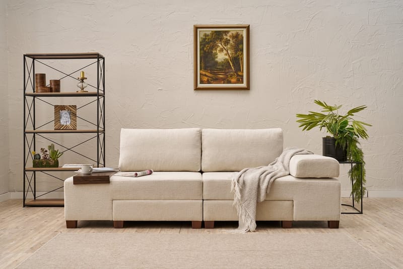 Perenna 3-personers Sovesofa - Creme - Møbler - Sofaer - Sovesofaer